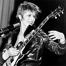David Bowie Playing Guitar