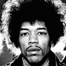 Jimi Hendrix BW Portrait
